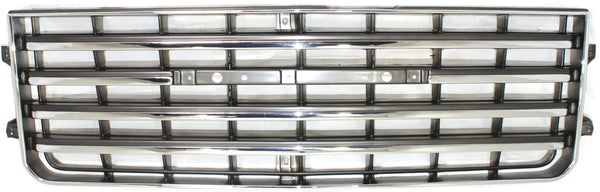 1981-1987 Toyota Land Cruiser Grille, Chrome Shell/Dark Gray Insert.