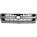 1997-2000 Toyota Tacoma Grille, Silver Shell/Black.