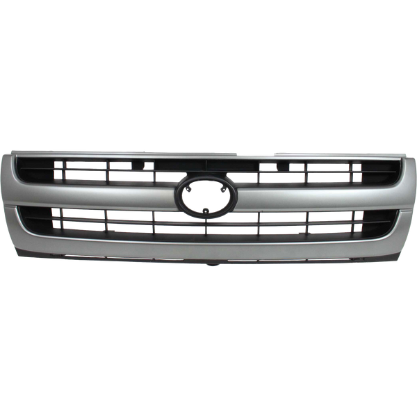 1997-2000 Toyota Tacoma Grille, Silver Shell/Black.