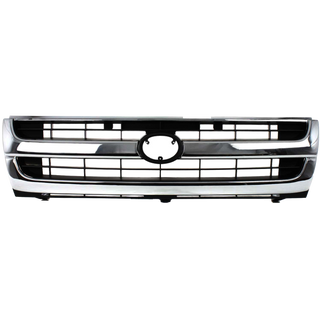 1997-2000 Toyota Tacoma Grille, Chrome Shell/Black.