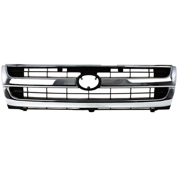 1997-2000 Toyota Tacoma Grille, Chrome Shell/Black.