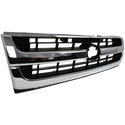 1997-2000 Toyota Tacoma Grille, Chrome Shell/Black.