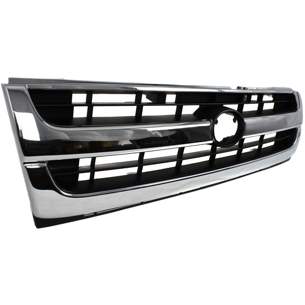 1997-2000 Toyota Tacoma Grille, Chrome Shell/Black.