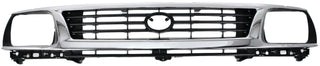 1995-1996 Toyota Tacoma Grille, Chrome Shell/Black.