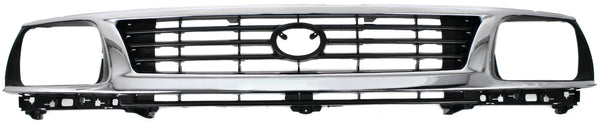 1995-1996 Toyota Tacoma Grille, Chrome Shell/Black.