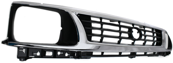 1995-1996 Toyota Tacoma Grille, Chrome Shell/Black.