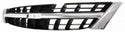 1997-1999 Nissan Maxima Grille, Chrome Shell/Black Insert.