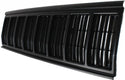 1991-1996 Jeep Cherokee Grille, Painted-Black, Plastic.