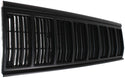 1991-1996 Jeep Cherokee Grille, Painted-Black, Plastic.