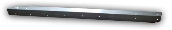 Metallic strip with embedded lights on a white background. 1998-2011 Lincoln Town Car Outer Rocker Panel, LH.