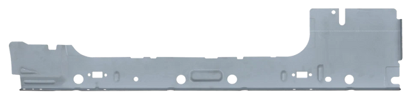 Metallic car panel without any visible branding or text. 2009-2014 Ford F-150 Reg Cab Inner & Outer Rocker Panels Kit.