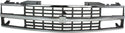 1988-1993 GMC Pickup Grille, Chrome Shell/argent.