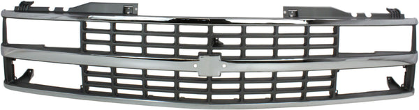 1988-1993 GMC Pickup Grille, Chrome Shell/argent.