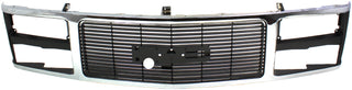 1988-1993 GMC Pickup Grille, Chrome Shell/Black Insert.