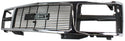 1988-1993 GMC C2500 Pickup Grille, Chrome Shell/Black Insert.