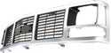 1988-1993 GMC C2500 Pickup Grille, Silver.