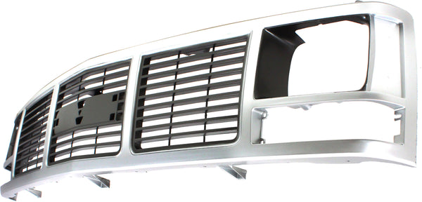 1988-1993 GMC C2500 Pickup Grille, Silver.