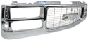 1994-2002 Chevy Pickup Truck Grille, Chrome.