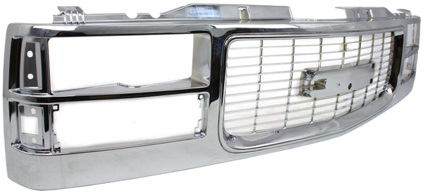 1994-2002 Chevy Pickup Truck Grille, Chrome.