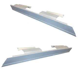 Two car side skirts on a white background. 2003-2006 Ford Expedition Outer Rocker Panels
