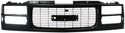 1994-2000 GMC C1500 Pickup Grille, Painted-Black.