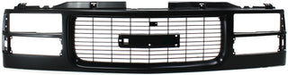 1994-2000 GMC C1500 Pickup Grille, Painted-Black.