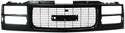 1994-2000 GMC K3500 Pickup Grille, Painted-Black.