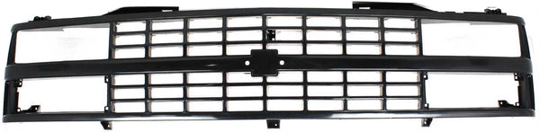 1988-1993 Chevy K1500 Pickup Grille Painted-Black.
