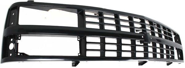 1988-1993 Chevy K2500 Pickup Grille Painted-Black.