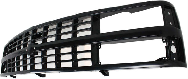 1988-1993 Chevy K3500 Pickup Grille Painted-Black.