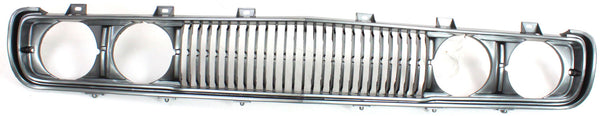1972-1979 Nissan Pickup Grille, argent, With Molding.