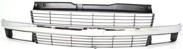 1995-2005 Chevy Astro Grille, Painted-Silver.