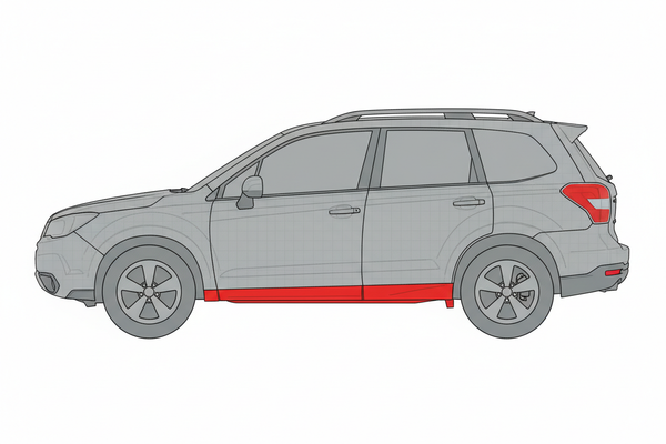 2014-2018 Subaru Forester Inner Rocker Panel, LH