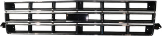 1982-1990 Chevy S-10 Pickup Grille, Chrome Shell/Black.