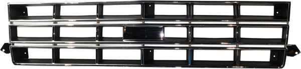 1982-1990 Chevy S-10 Pickup Grille, Chrome Shell/Black.