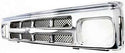 1991-1993 Chevy S-10 Pickup Grille, Painted-Silver.