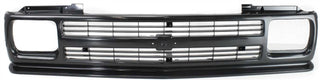 1991-1993 Chevy S-10 Pickup Grille, Gloss Black.