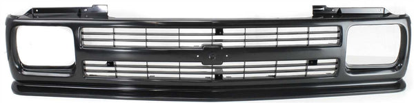 1991-1993 Chevy S-10 Pickup Grille, Gloss Black.