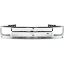 1991-1993 Chevy S-10 Pickup Grille, Chrome.