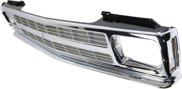 1991-1994 Chevy S-10 Blazer Grille, Chrome Shell/Gray.