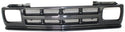 1991-1993 Chevy S-10 Pickup Grille, Textured Black.