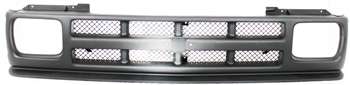 1991-1993 Chevy S-10 Pickup Grille, Textured Black.