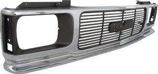1991-1993 GMC Sonoma Grille, Chrome Shell/gray Insert.
