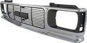 1991-1993 GMC Sonoma Grille, Chrome Shell/gray Insert.