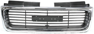 1998-2001 GMC Jimmy Grille, Chrome Shell/Silver Gray.