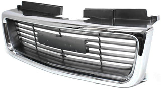 1998-2001 GMC Jimmy Grille, Chrome Shell/Silver Gray.