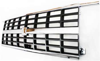 1989-1991 Chevy Blazer Grille, Chrome Shell/argent.
