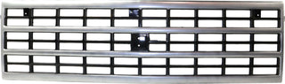 1989-1991 Chevy Blazer Grille, Silver Shell/Dark Gray.
