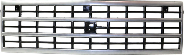 1989-1991 Chevy Blazer Grille, Silver Shell/Dark Gray.