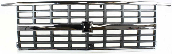 1992-1996 Chevy Van, Grille, Chrome Shell/gray Insert.